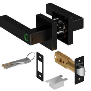 Bricolseguridad - Chapas de Seguridad - Cerradura digital inteligente palanca para entrada principal con 3 tipos de apertura